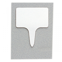 10 U. ÉTIQUETTES À PRIX RECTANGULAIRES  4,6x5,5x0,1 CM BLANC PVC (1 UNITÉ) - Garcia de Pou