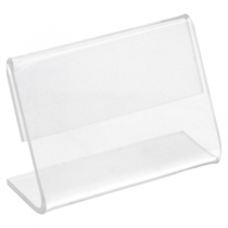 10 U. CHEVALETS POUR ÉTIQUETTES  6x4x2,5 CM TRANSPARENT PVC (1 UNITÉ) - Garcia de Pou