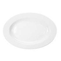 PLATS OVALES  30,5 CM BLANC PORCELAINE (12 UNITÉ) - Garcia de Pou