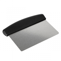 SPATULE/GRATTOIR PÂTE À PIZZA  11x15,2 CM ARGENTE INOX (1 UNITÉ) - Garcia de Pou