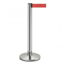 COLONNES MOBILES AVEC RUBAN RETRACTIBLES  Ø 36x104 CM ROUGE ALUMINIUM (2 UNITÉ) - Garcia de Pou