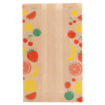 SACHETS PLATS POUR FRUITS 1/2 KG 32 G/M2 14+9x22 CM NATUREL KRAFT (500 UNITÉ) - Garcia de Pou