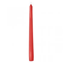 2 U. BOUGIES  Ø2x25 CM ROUGE CIRE (1 UNITÉ) - Garcia de Pou