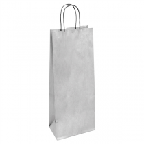 SACS SOS AVEC ANSES 1 BOUTEILLE  100 G/M2 14+8x40 CM ARGENTE KRAFT (250 UNITÉ) - Garcia de Pou