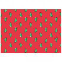 SETS DE TABLE KRAFT "CHRISTMAS TREES"  60 G/M2 31x43 CM ROUGE CELLULOSE (2000 UNITÉ) - Garcia de Pou