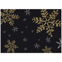 SETS DE TABLE KRAFT "CHRISTMAS NIGHT" 60 G/M2 31x43 CM NOIR CELLULOSE (2000 UNITÉ) - Garcia de Pou