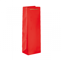 10 U. SAC PORTE-BOUTEILLES CORDE  150 G/M² 12,3+7,8x36 CM ROUGE (1 UNITÉ) - Garcia de Pou