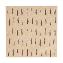 SERVIETTES "DOUBLE POINT" ECOLABEL "FOREST" 18 G/M2 40x40 CM NATUREL OUATE RECYCLÉE (1200 UNITÉ) - Garcia de Pou