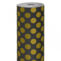 PAPIER CADEAU COULEUR UNIE  60 G/M2 0,7x100 M NOIR KRAFT VERGÉ (1 UNITÉ)