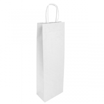 SACS SOS AVEC ANSES 1 BOTEILLE  100 G/M2 14+8x40 CM BLANC CELLULOSE (250 UNITÉ)