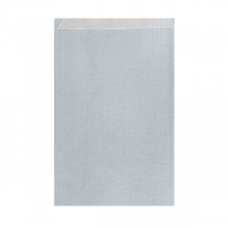 SACHETS PLATS  60 G/M2 19+8x35 CM ARGENTE KRAFT VERGÉ (250 UNITÉ) - Garcia de Pou