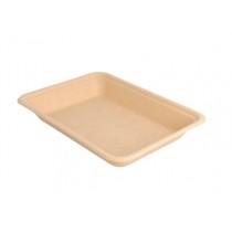 ASSIETTE "BIONIC" NATUREL 350ml 19,6X14,7X2,7 CM