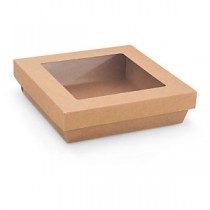 BOITE KRAFT BRUNE AVEC COUVERCLE 500ml