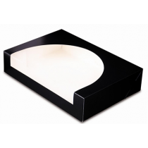 Boite p&acirc;tissi&egrave;re 28x42 noire avec fen&ecirc;tre 