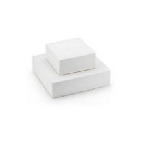 BOITE PATISSIERE BLANCHE CARREE 20x20x10cm