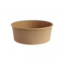 BOL EN CARTON BRUN 1100ml  Ø16.6cm avec ou sans couvercle