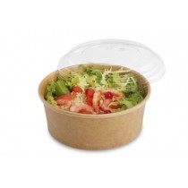 BOL EN CARTON BRUN 750ML avec couvercle compris