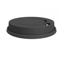 Couvercle noir en polystyrène pour gobelet personnalisé (4oz, 6oz, 7.5oz, 8oz, 12oz)