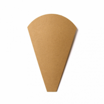 Cone a crêpe en papier Kraft