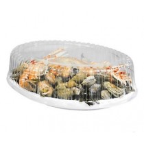 COUVERCLE PLATEAU FRUIT DE MER OVALE 50cm