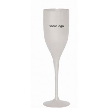 Flute 15cl incassable & r&eacute;utilisable -PP- Personnalis&eacute; en 1 couleur 