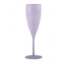 Flute &agrave; champagne Blanche Incassable et R&eacute;utilisable en SAN -12cl