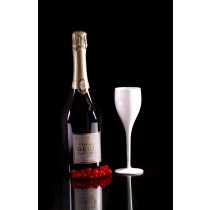 FLUTE REUTILISABLE PP BLANCHE 10/12 CL