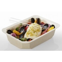 Barquette, assiette scellable en carton Food K 