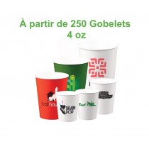 Gobelet carton personnalisé 4oz