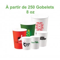 Gobelet carton personnalisé 8oz