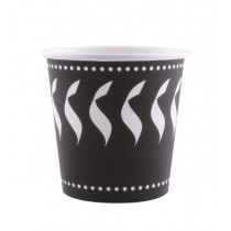 GOBELET CARTON DESIGN 12cl NOIR