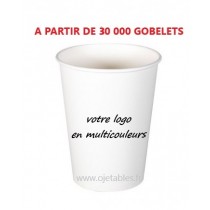 Gobelet carton personnalisé 3oz multicouleurs