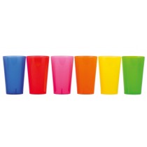 Verre plastique Réutilisable Mixte Couleur 25/33cl