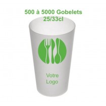 Paquet de 50 gobelets carton blanc 8oz - RETIF