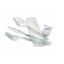 KIT COUVERT CRISTAL 6/1 RÉUTILISABLE DANS POCHETTE