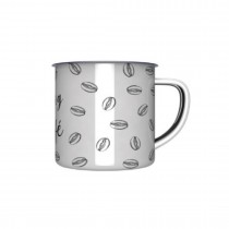 MUG EN MÉTAL ÉMAILLÉ BLANC 32.5CL - IMPRESSION PAR SUBLIMATION