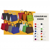 Sac cabas PP tiss&eacute; 36+20x27cm personnalis&eacute; en 1 couleur 
