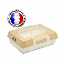 Panier repas chaud 750/800ml pour cuisson avec couvercle compris - 