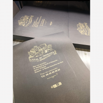 Papier thermo noir personnalis&eacute; 100kg (feuille &agrave; feuille) - diff&eacute;rentes dimensions