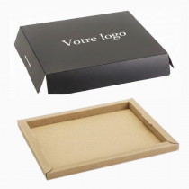 PLATEAU REPAS THEMA  (livr&eacute; &agrave; plat) AVEC COUVERCLE PERSONNALISE