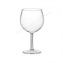 Verre &agrave; pied r&eacute;utilisable incassable en Tritan 45cl - Blanc ou transparent