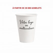 Gobelet carton personnalis&eacute; 3oz multicouleurs