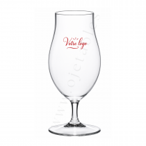 Verre "Caraibes" ou "Verre &agrave; Bi&egrave;re" Incassable et R&eacute;utilisable en Tritan 40cl - Personnalis&eacute; en 1 couleur 