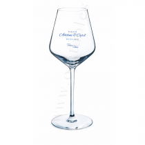 Verre &agrave; vin CABERNET/gourmet r&eacute;utilisable en TRITAN 45cl - Personnalis&eacute; en 1 couleur