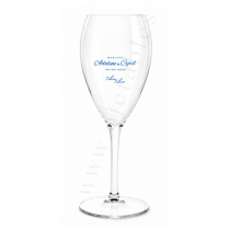 Flute a champagne INCASSABLE & R&Eacute;UTILISABLE EN TRITAN 15/17CL - PERSONNALIS&Eacute; EN 1 COULEUR