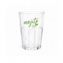 Verre MOJITO 35/40CL  r&eacute;utilisable TRITAN - Personnalis&eacute; en 1 couleur