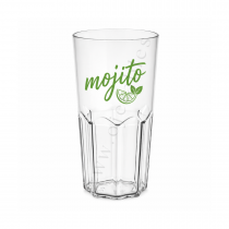 Verre MOJITO LONG 35CL  r&eacute;utilisable TRITAN - Personnalis&eacute; en 1 couleur