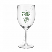 Verre &agrave; vin R&eacute;utilisable en TRITAN 15cl Personnalis&eacute; en 1 couleur