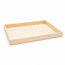 28 Plateaux en bois 380x273x30mm