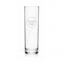 Verre tube Incassable & r&eacute;utilisable en Tritan 22cl - personnalis&eacute; en 1 couleur
